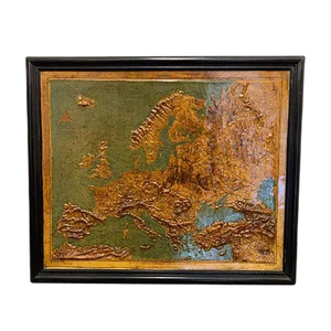 Relief Map of Europe by F. Dufour
