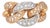 Giorgio Visconti Diamond Ring Estate 18k Yellow Gold Sz 5.5 Curb Link Band For Sale