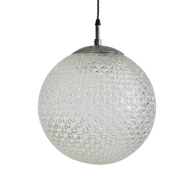 Czechian Glass Pendant, 1950s For Sale