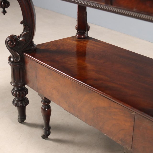 Brown Louis Philippe Mahogany Dressing Table For Sale - Image 8 of 12