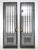 Metal Antique French Wrought Iron Entry Doors 64.5 X 104 In. For Sale - Image 7 of 11