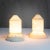 White Marble Table Lamps attributed to Sergio Asti, 1970s, Set of 2, in Good conditions. Designed 1970 to 1979 This piece...