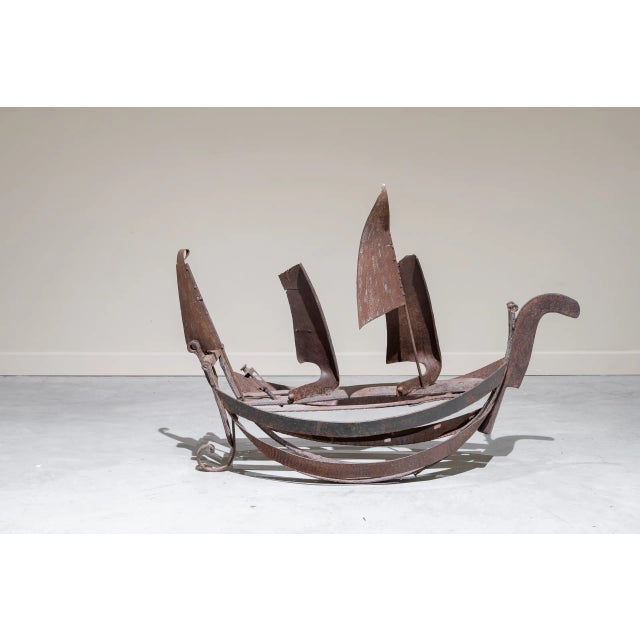 Large Galleon in Iron, 20th Century For Sale - Image 6 of 9