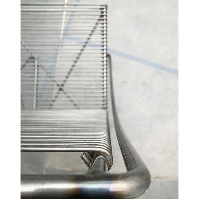 1980s Vintage German Kreuzschwinger Lounge Chair by Till Behrens for Meyer Stahlmöbel, 1980s For Sale - Image 5 of 18