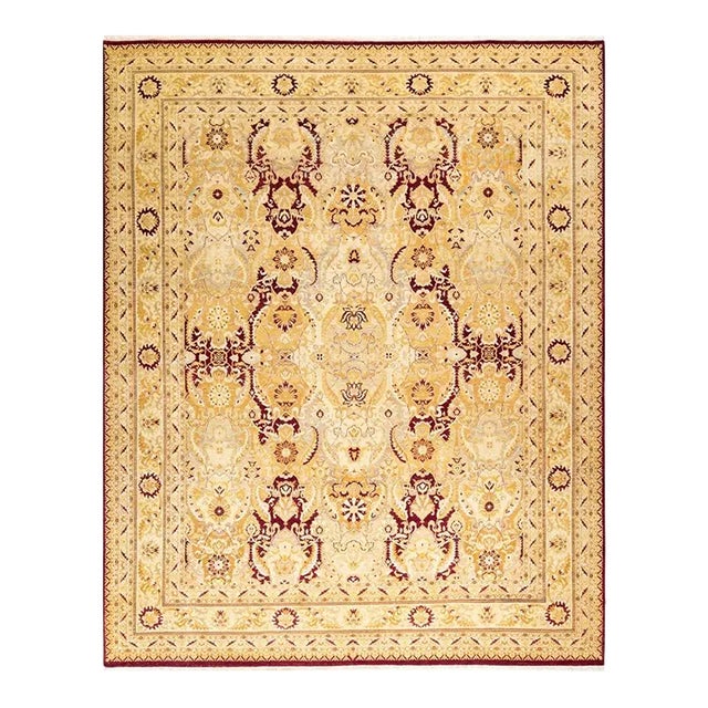 Mogul, One-of-a-Kind Hand-Knotted Area Rug in Red, 8' 3" x 10' 3" For Sale