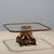 Carved Wooden Center Table with Glass Top For Sale - Image 10 of 10