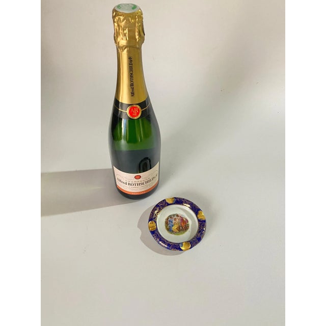 Hand-Painted Porcelain Ashtray, Early 20th Century For Sale - Image 6 of 8