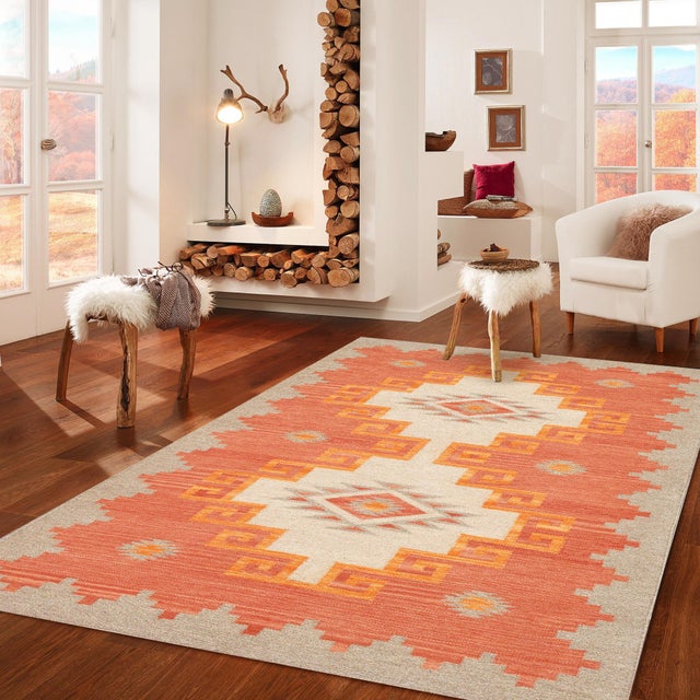 2020s Pasargad Home Tuscany Mocha Wool Area Rug- 3'11'' X 5'11'' For Sale - Image 5 of 5