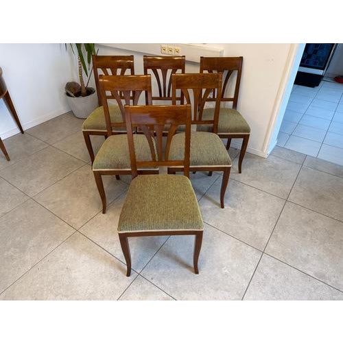 Biedermeier Style Chairs, 1950s, Set of 6 For Sale - Image 4 of 13