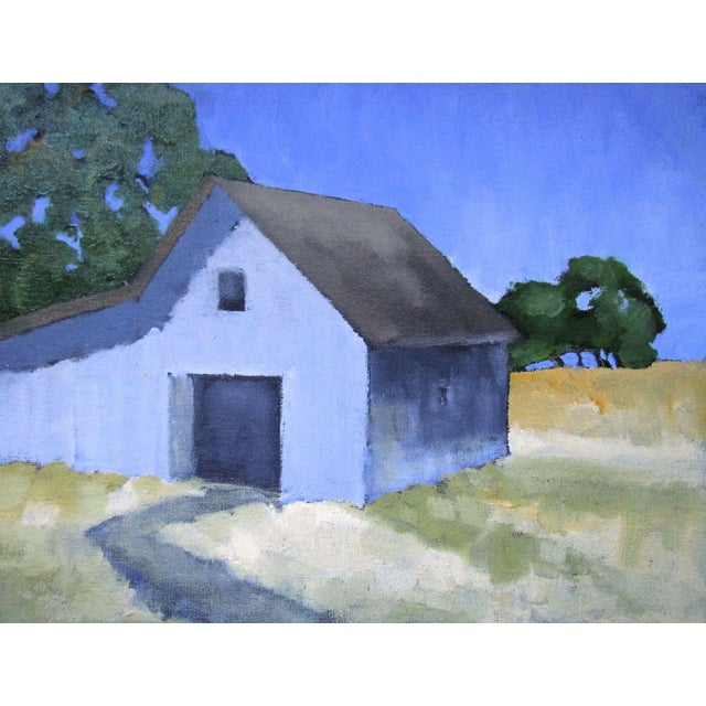 Field Farm Barn Art Lynne French California Landscape 11x14 For Sale - Image 4 of 5