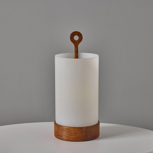 Mid-Century Modern 1950s Teak and Perspex Wall or Table Lamp by Uno and Östen Kristiansson for Luxus For Sale - Image 3 of 15