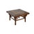 Vintage Rustic Raw Wood-Square Ming Style Apron Low Coffee Table For Sale - Image 4 of 15