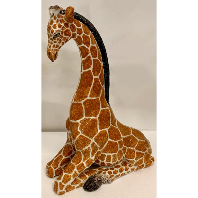 Monumental Italian Terracotta Giraffe Figurine Chairish