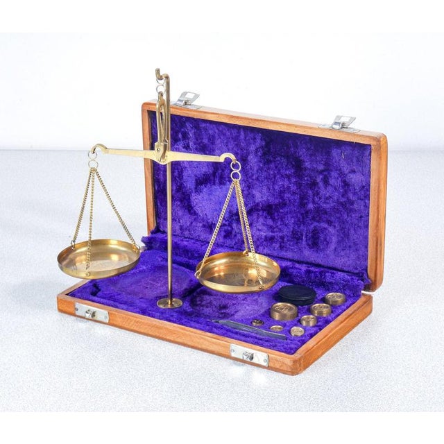 20th Century Portable Scale with Weights For Sale - Image 16 of 16