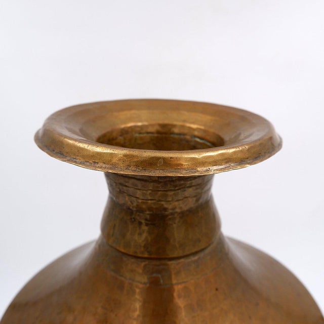 Hammered Copper Pital Ghalcha Vase, 20th Century For Sale - Image 12 of 14