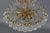 Metal Seven Light Crystal Glass and Gilt Brass Chandelier, Germany, 1970s For Sale - Image 7 of 18