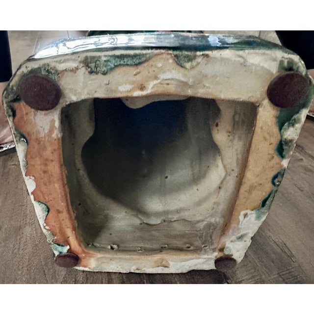 Set of 3 Vintage Glazed Terra Cotta Monkey Large Monkey Garden Figures For Sale - Image 10 of 12