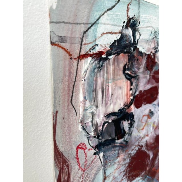 Abstract Acrylic Small Work on Paper Painting Untitled #15 by Stephanie Visser For Sale - Image 4 of 7