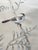 Chinoiserie Grey Chinoiserie Mural | 2-Panel Hand-Painted Floral & Bird Wallpaper For Sale - Image 3 of 6