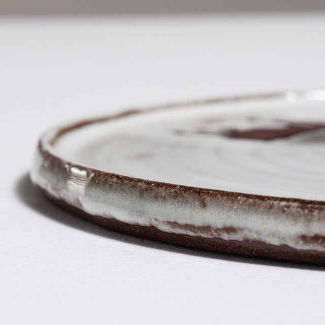 1970s Germany White Ceramic Platter For Sale - Image 9 of 15