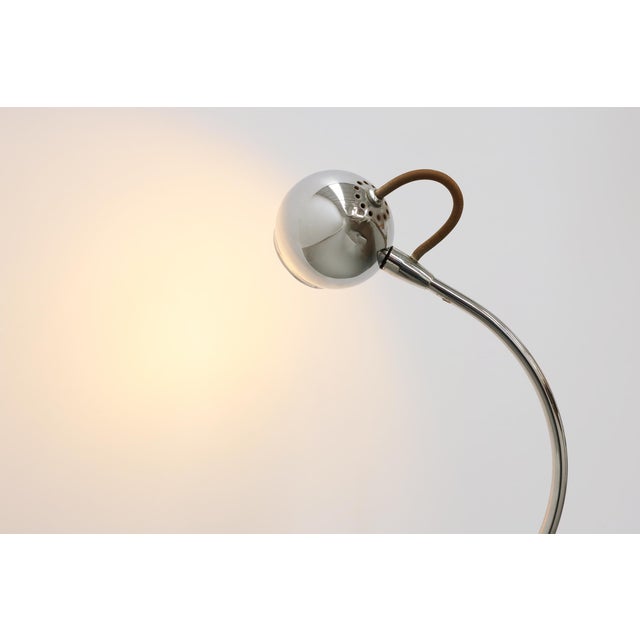 Mid-Century Chrome-Plated Floor Lamp from Nordlux, Denmark, 1970s For Sale - Image 4 of 12