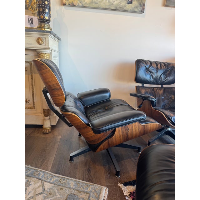 Wood 1977 Ray and Charles Eames for Herman Miller Lounge Chair and Ottoman #670 & 671 For Sale - Image 7 of 10