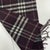 Late 20th Century Late 20th Century Burberry Dark Purple Plaid 100% Wool Scarf For Sale - Image 5 of 8