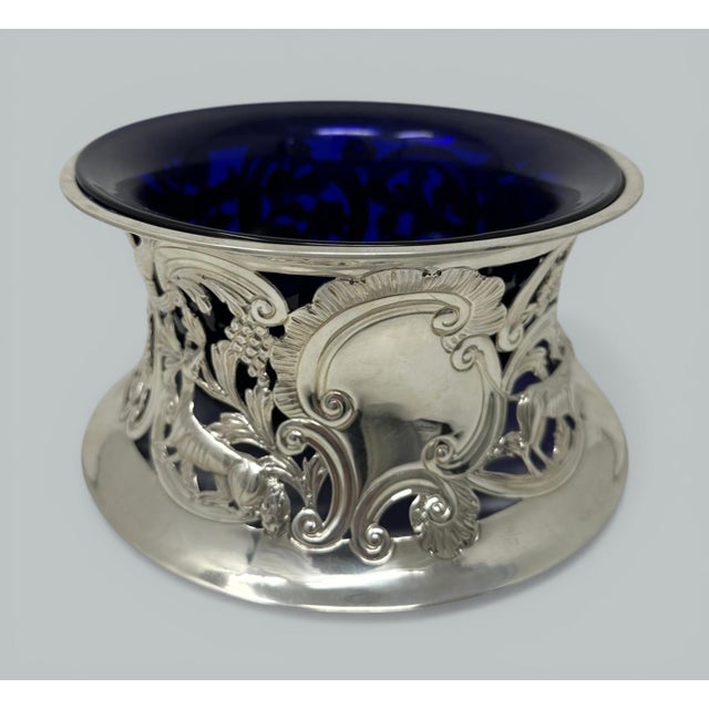 An Exquisite Irish Georgian Style Dublin Silver Heavy Gauge Table Dish Ring of traditional waisted form in the Rococo...