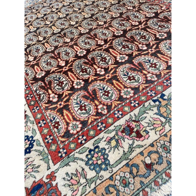 Antique Yazd Rug, 1890s For Sale - Image 14 of 18
