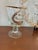 Vintage “Happy Anniversary” Gold Floral Glass Plate and Goblet Set For Sale - Image 9 of 9