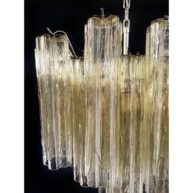 Amber Murano Glass Tubes Chandelier, 1990s For Sale - Image 13 of 15