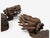 Chinese Export, Opposing Foo Dogs, Solid Teakwood, Glass, China, 19th C. For Sale - Image 12 of 18