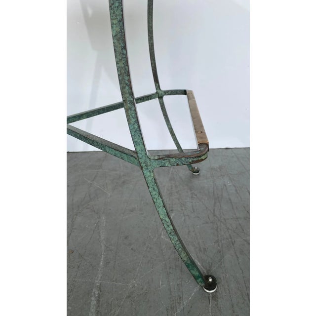 Metal Mid-Century Iron Bar Stools Set of 4 For Sale - Image 7 of 8