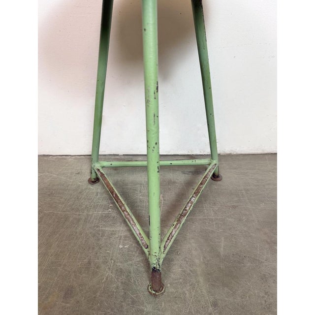 1960s Industrial Green Workshop Stool, 1960s For Sale - Image 5 of 15