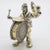 1970s Vintage Italian Handmade Genuine Silver Angini Branded Circus Musician with Drums, 1970s For Sale - Image 5 of 14