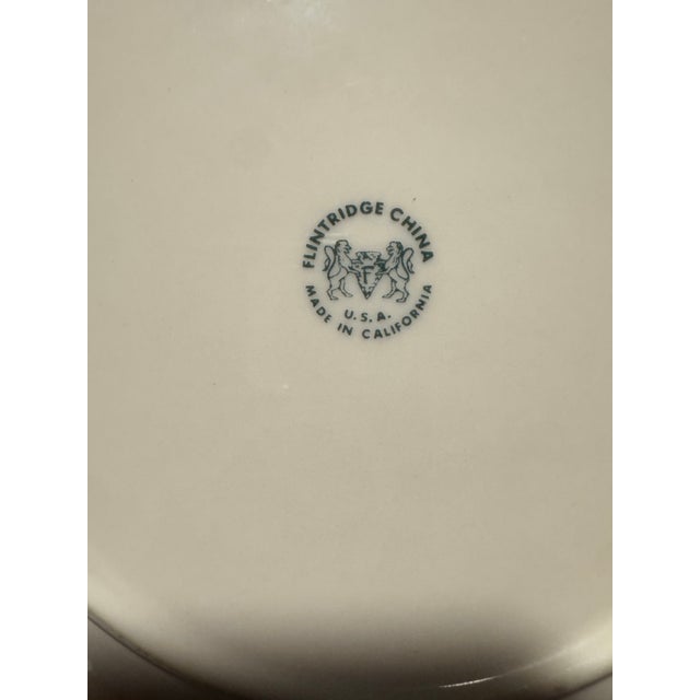 Ceramic Vintage Flintridge Bridal Wreath (Coupe) Service for 4 + Extra Pieces China Set - 19 pcs For Sale - Image 7 of 8