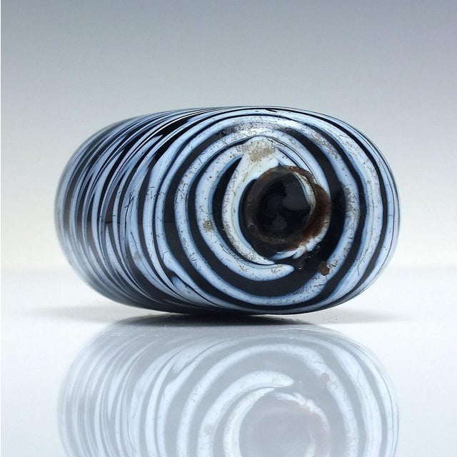 18th Century Nailsea Type Glass Flask, 1780 For Sale - Image 5 of 6