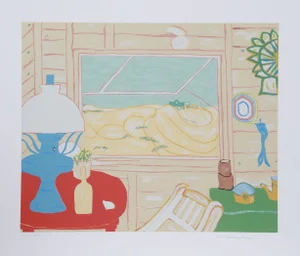 Marion McClanahan - Dune Shack Lithograph