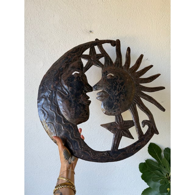 Vintage Brutalist Metal Wall Sculpture, 1950s For Sale - Image 15 of 18