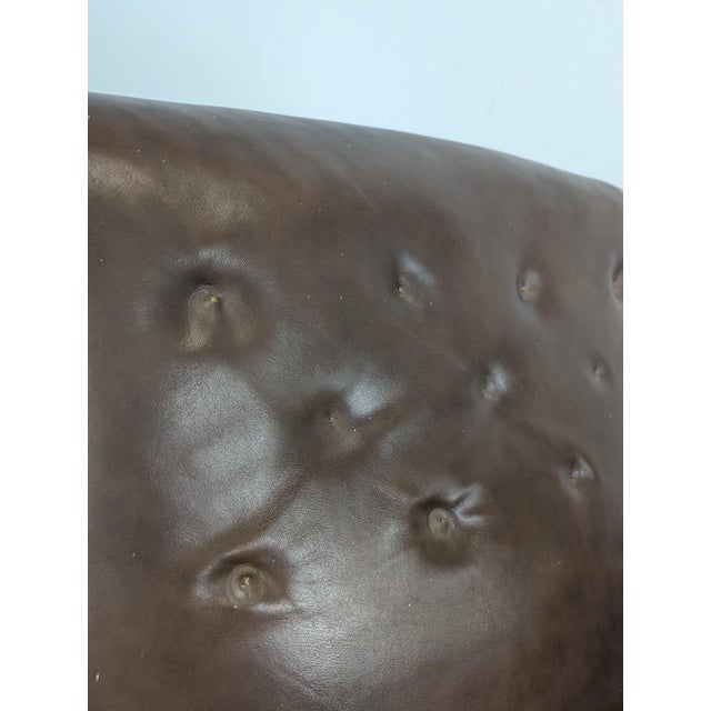 Vintage Leather Club Chairs, Set of 2 For Sale - Image 5 of 7