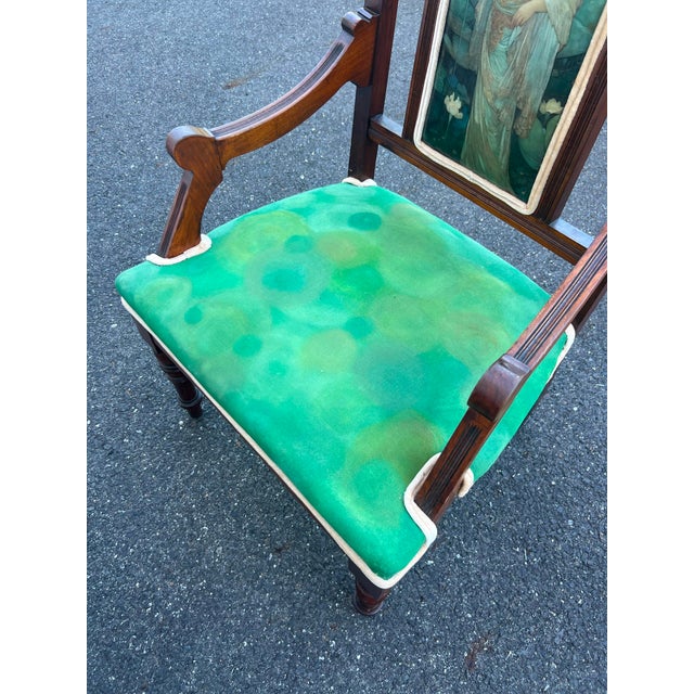 Gothic Gothic Revival High-Back Armchair For Sale - Image 3 of 8