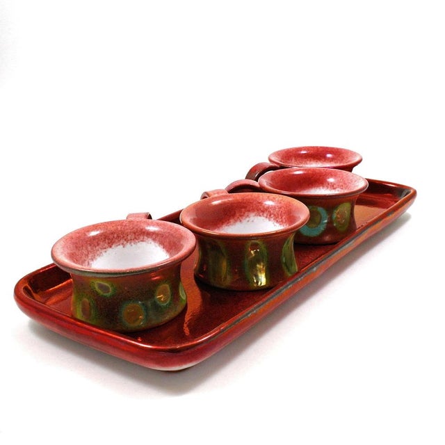 Copper-Plated Cups, 1960s, Set of 5 For Sale - Image 4 of 6