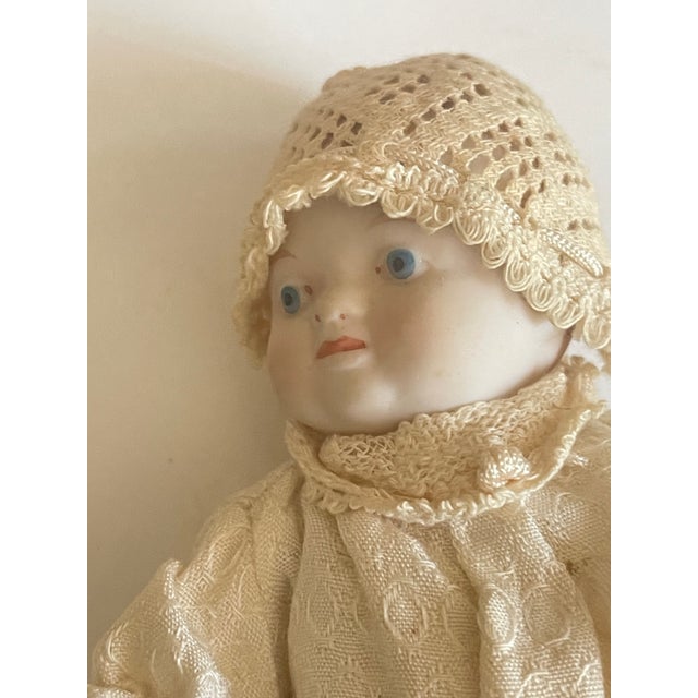 Antique Marklin Toy Doll Carriage With Porcelain Baby Doll For Sale - Image 9 of 9