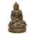 Aged Brass Finished Metal Buddha Figure For Sale