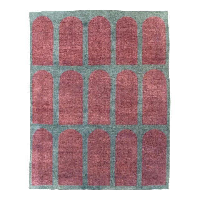 Galerie Shabab Collection Mid-20th Century Turkish Art Deco Style Carpet For Sale