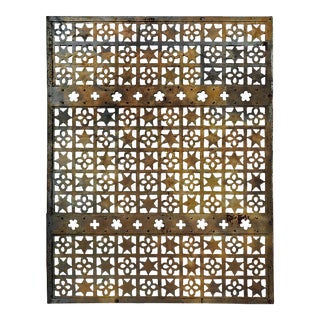 Antique Steel Grille • Moorish Deco Style For Sale