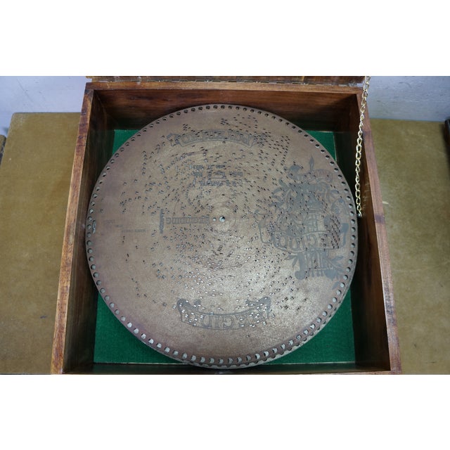 Antique Regina Double Comb 15.5" Music Box Player & 46 Records For Sale - Image 16 of 18