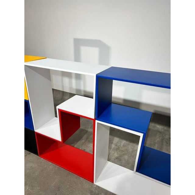 1950s Modular Wooden Bookshelf, 1958, Set of 7 For Sale - Image 5 of 6
