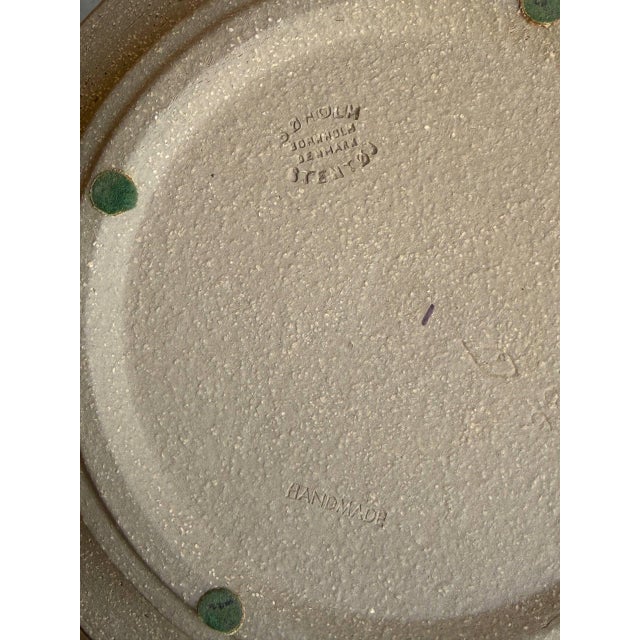 Ceramic Vintage 1960s Danish Mid-Century Modern Søholm Ceramic Plate For Sale - Image 7 of 10