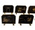 Japanese Mid 20th Century Japanese Damascene Mixed Metal Napkin Rings & Place Card Holders - Set of 12 For Sale - Image 3 of 5